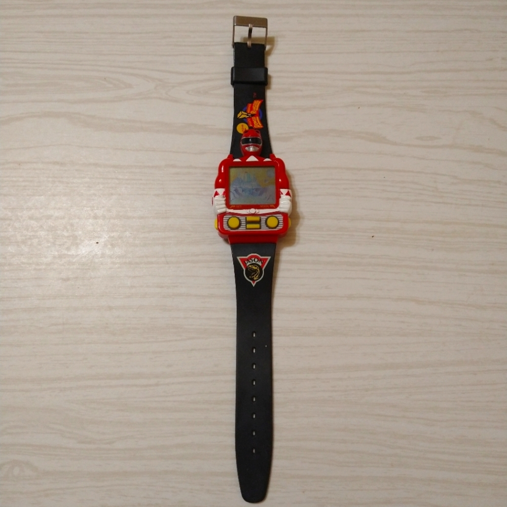 Vintage 1994 Saban Power Rangers Red Ranger Jason Game Watch Nelsonic